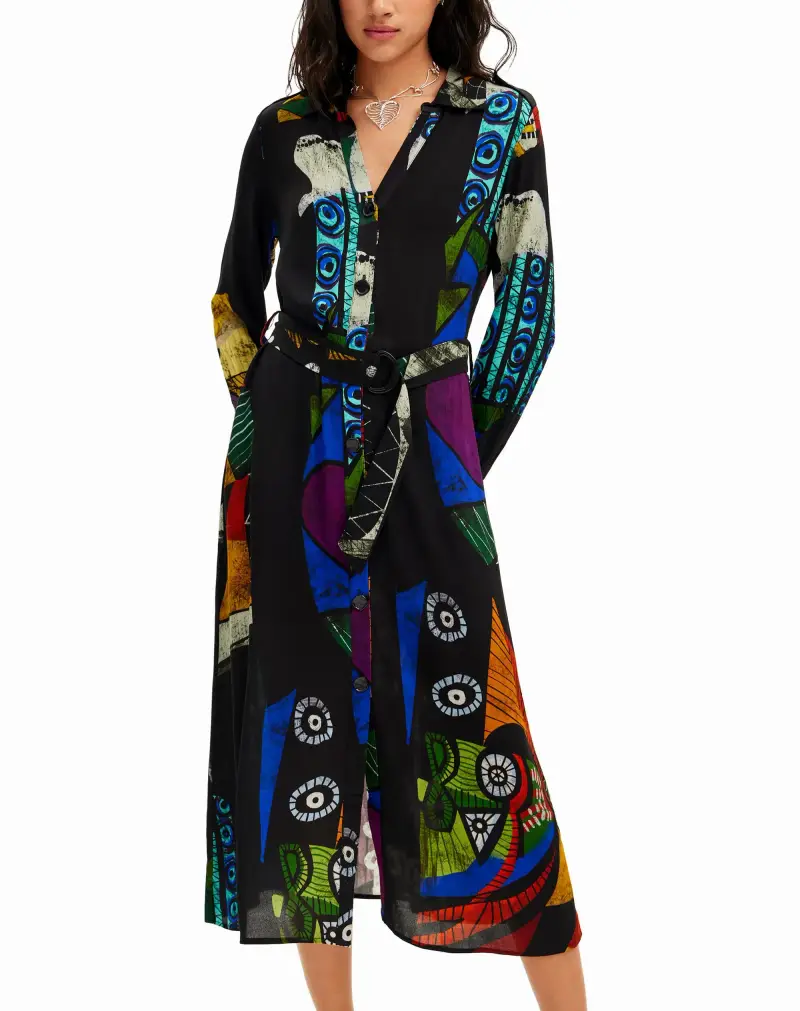 Abito chemisier midi di M Christian Lacroix BLACK miniatura 2