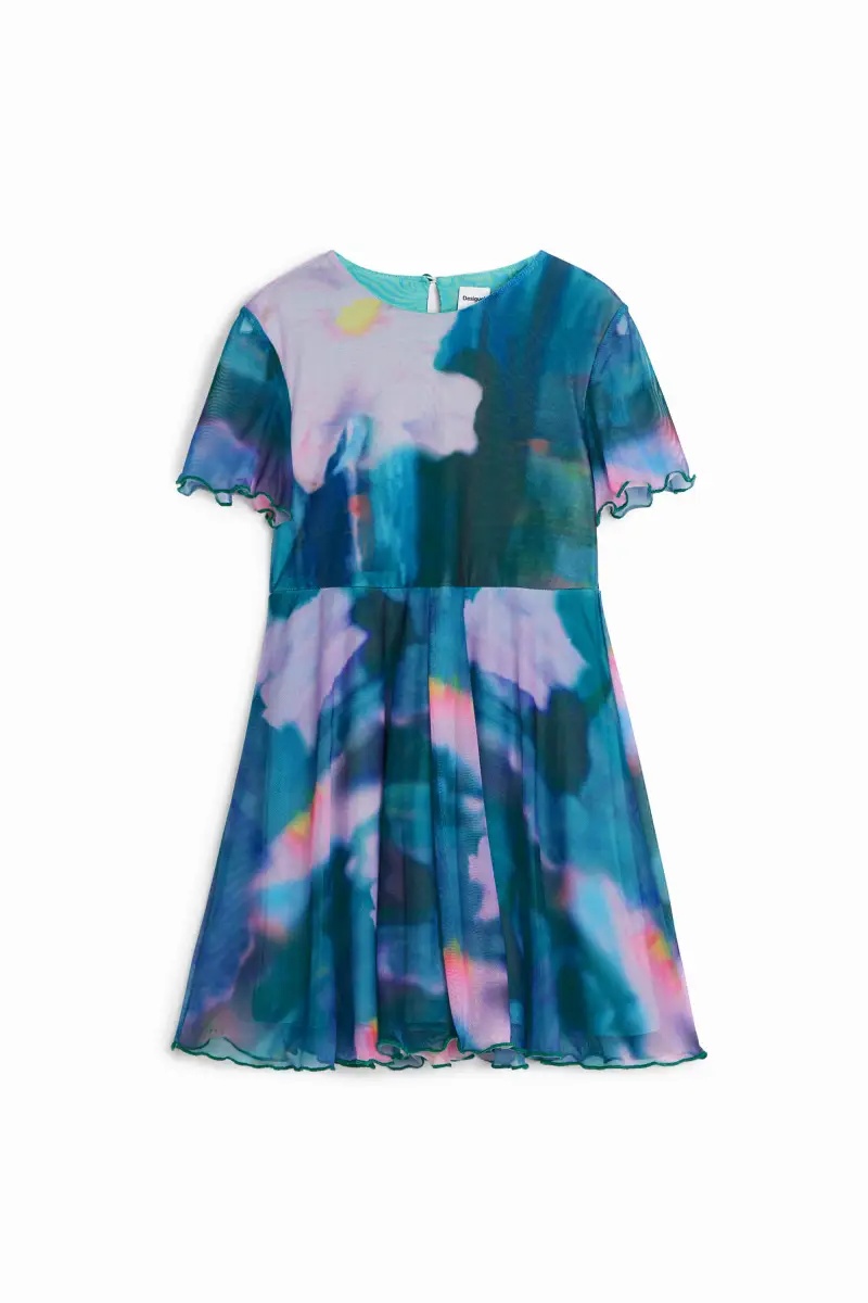 Abito con gonna plissettata GREEN