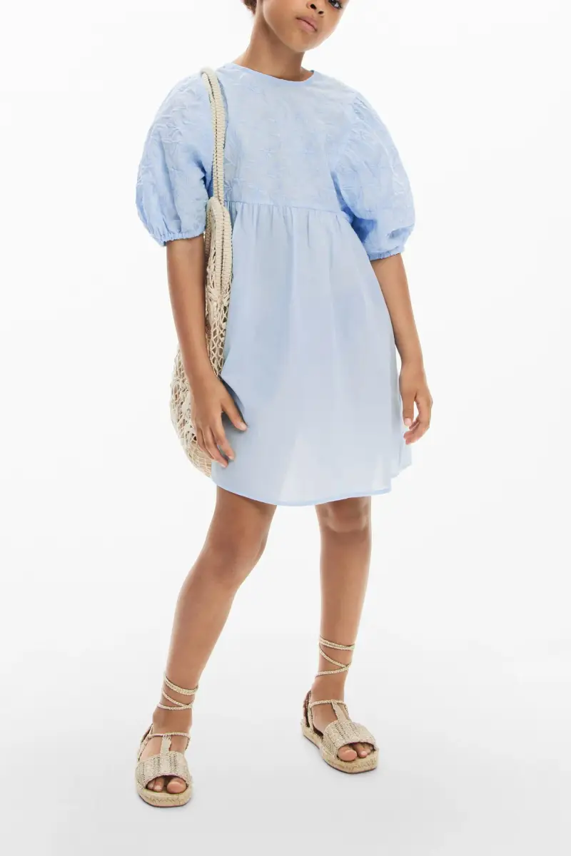 Abito corto a fiori BLUE