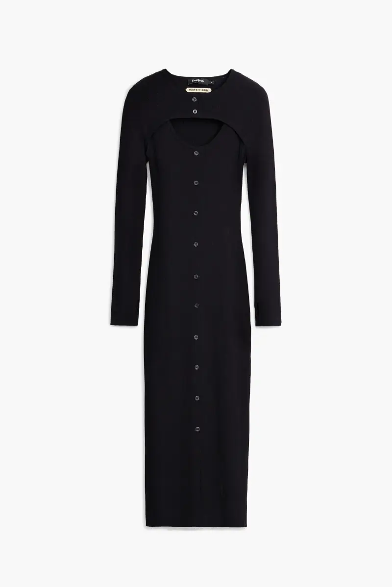 Abito cutout Maitrepierre BLACK