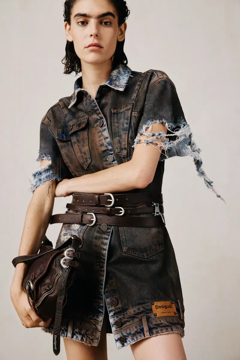 Abito denim studio BROWN miniatura 2