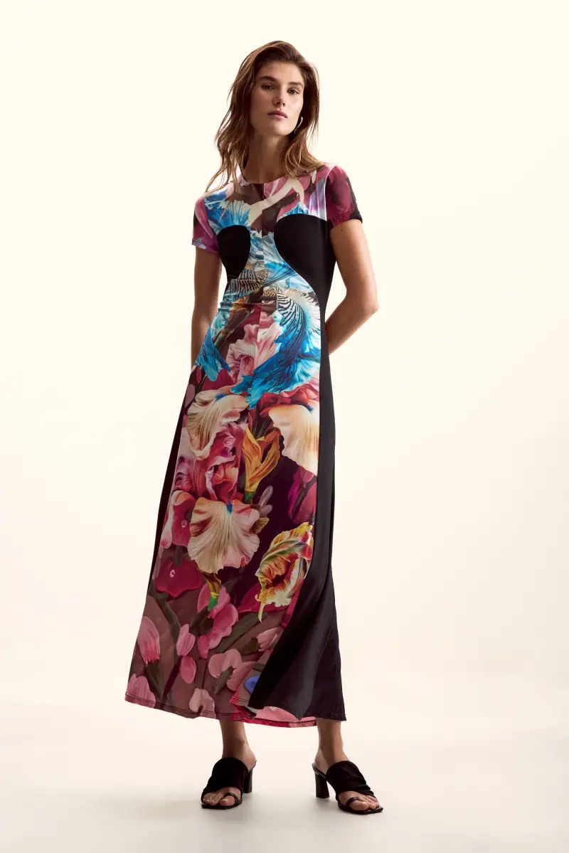 Abito in maglia a fiori C Lacroix BLUE