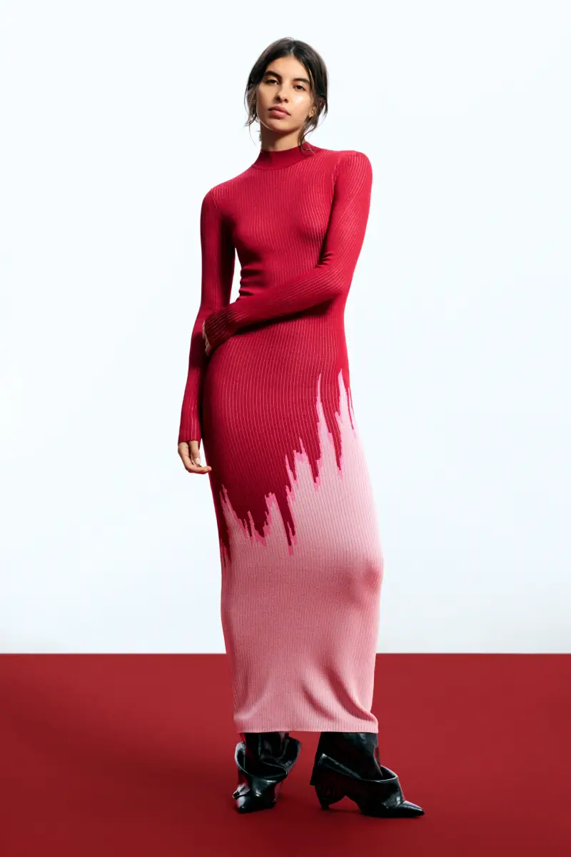 Abito in maglia Egonlab RED