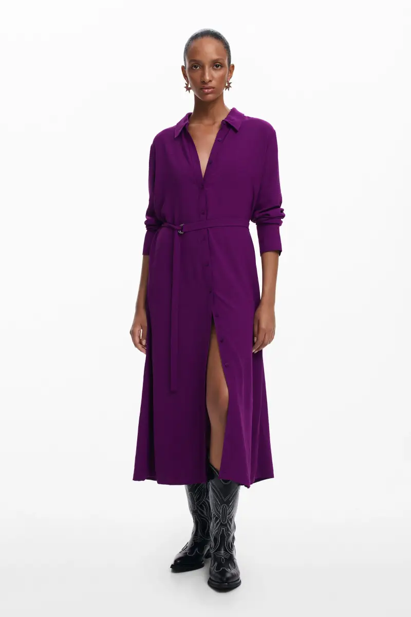 Abito lungo camicia RED