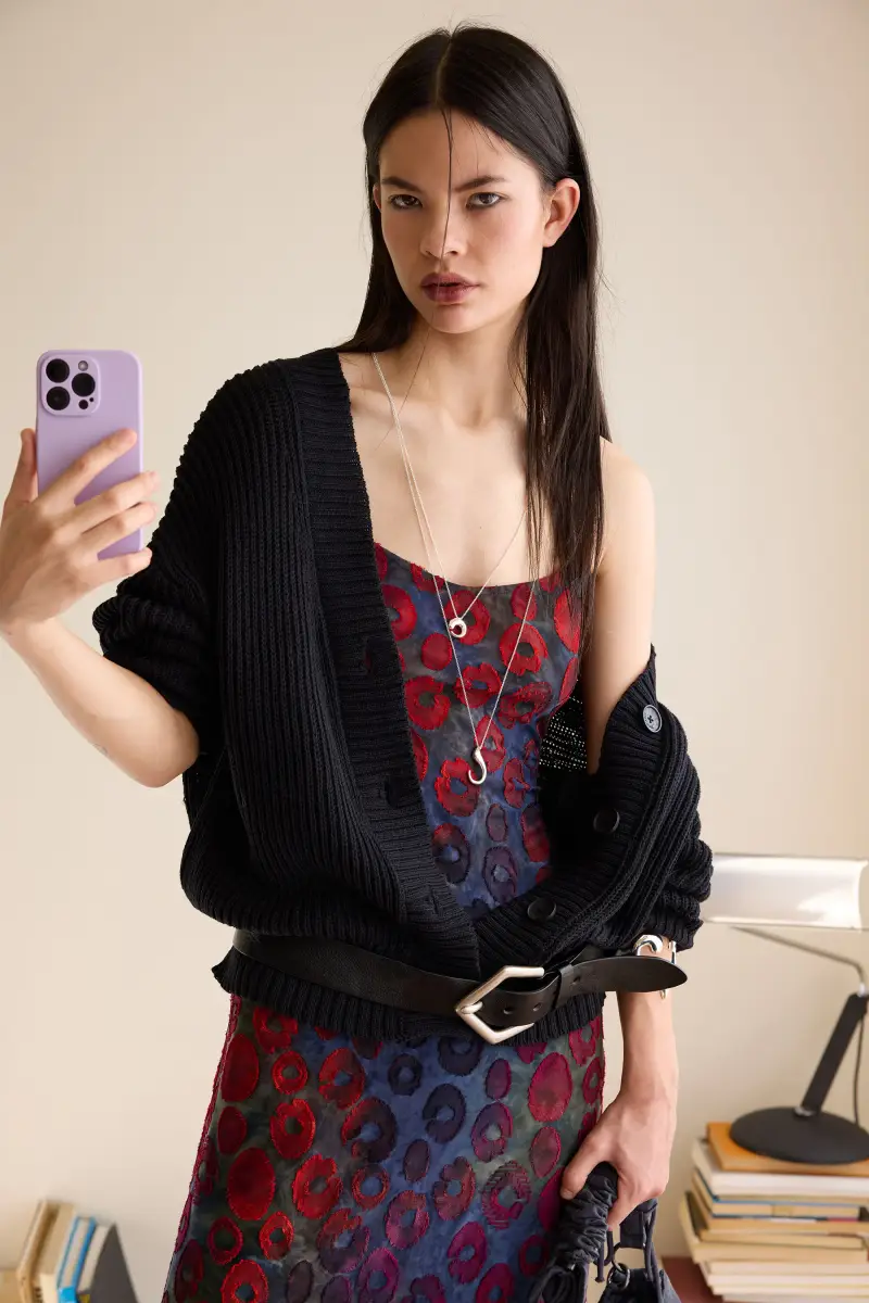 Desigual Cardigan Marrone 3220831 miniatura 2