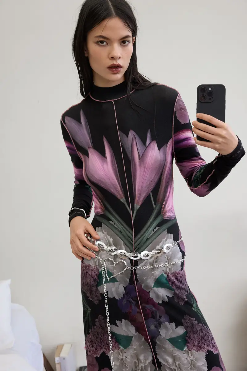 Abito lungo specchio BLACK miniatura 2