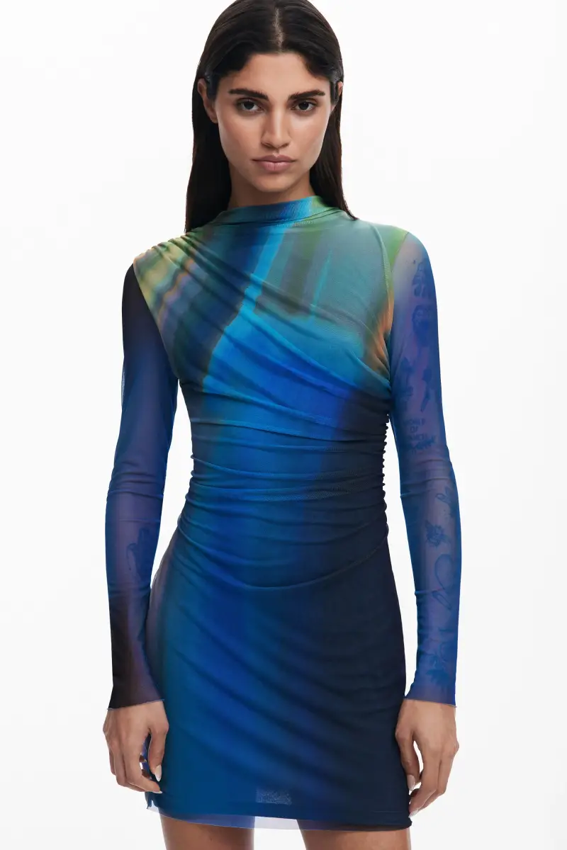 ABITO MAGLIA SFUMATO BLUE miniatura 2