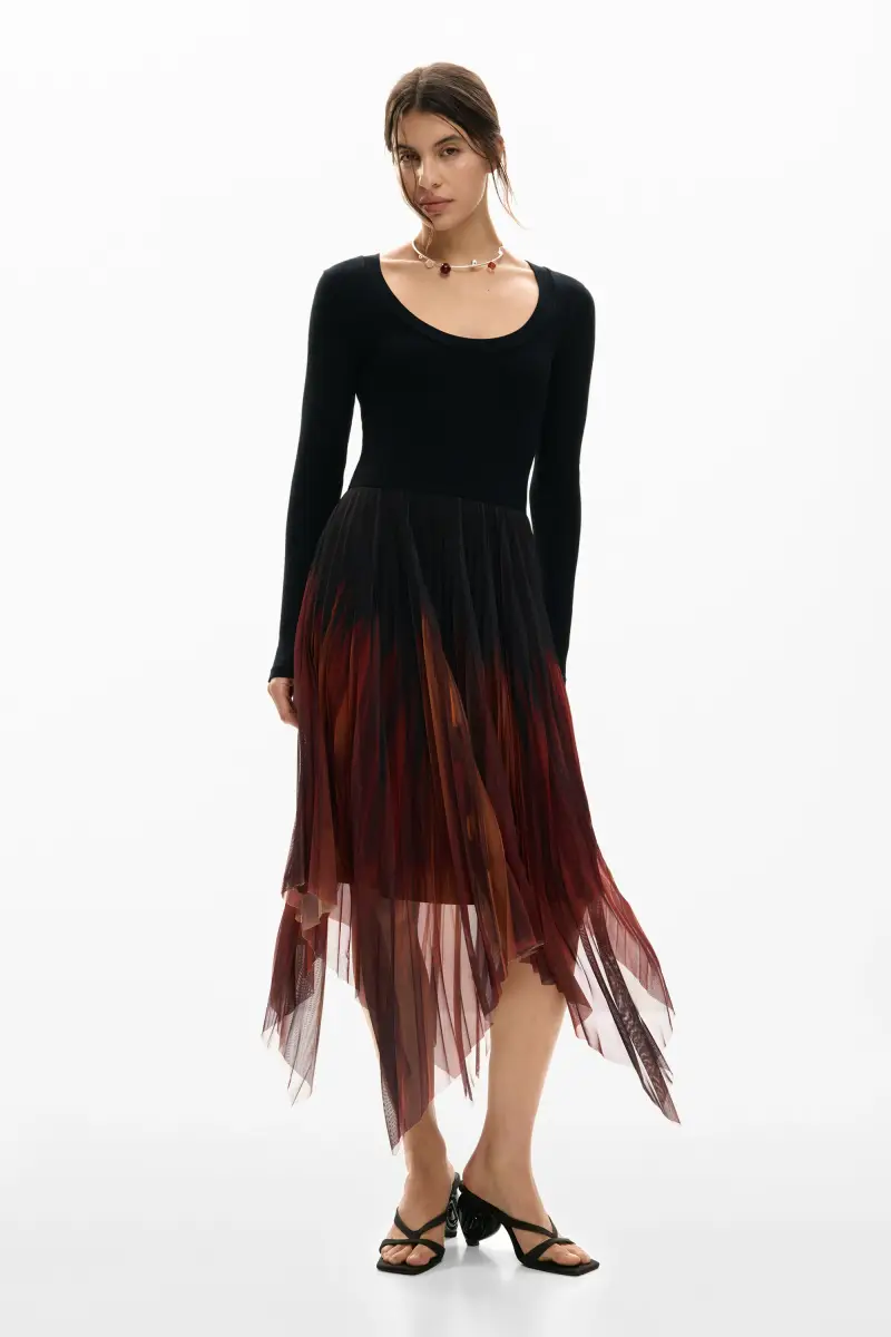 ABITO MIDI ATTILLATO BLACK