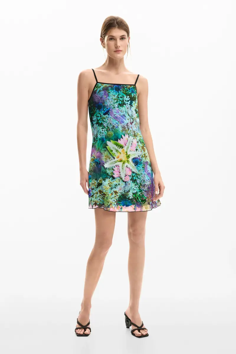 Abito reversibile a fiori GREEN miniatura 2