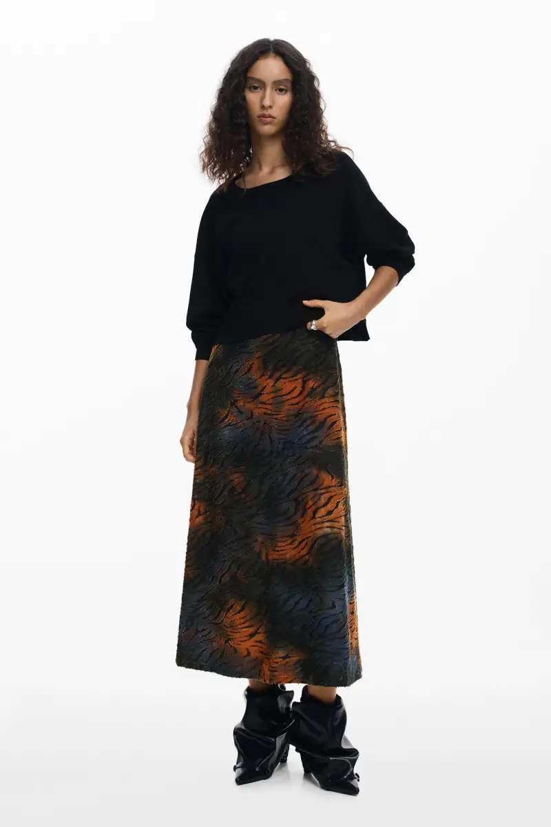 Abito smontabile con stampa animalier GREEN miniatura 2