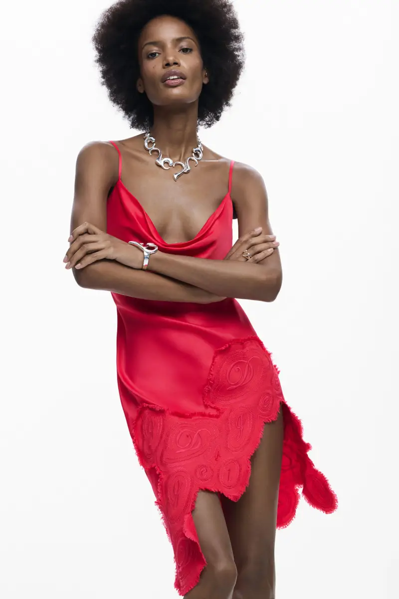 Abito sottoveste asimmetrico RED miniatura 2