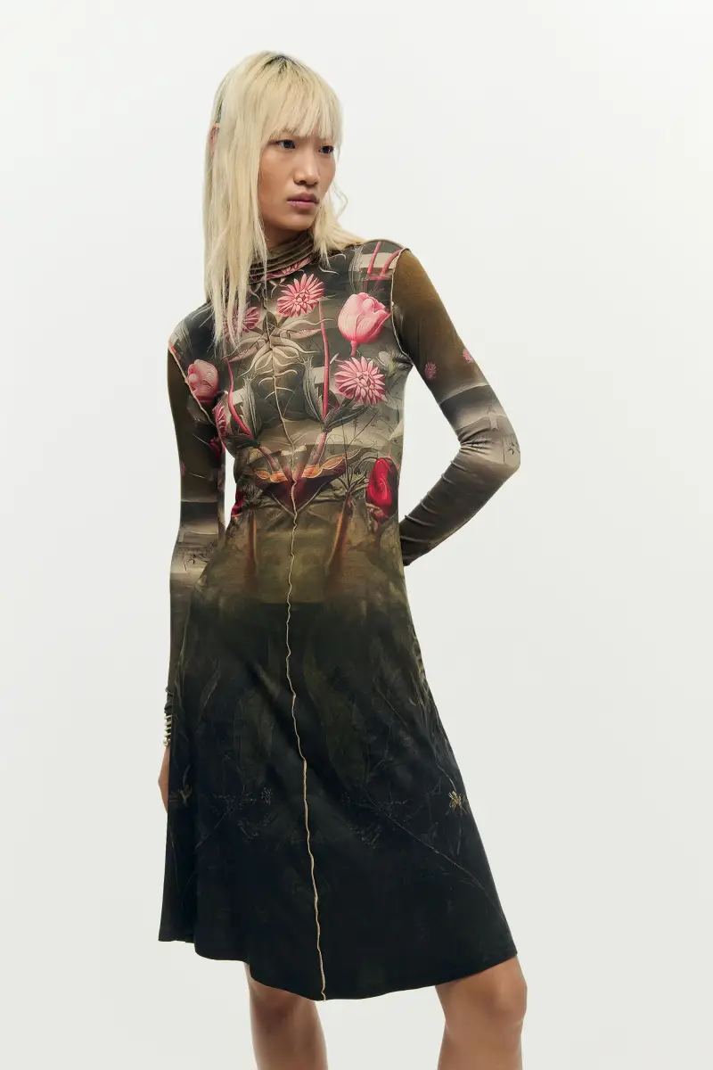 abito specchio paesaggio BLACK miniatura 2