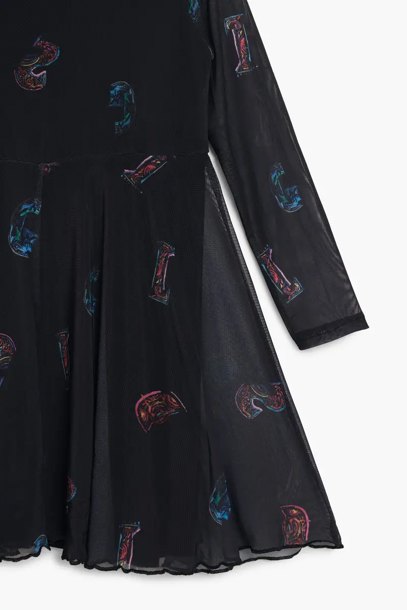 Abito svasato con lettere BLACK miniatura 2