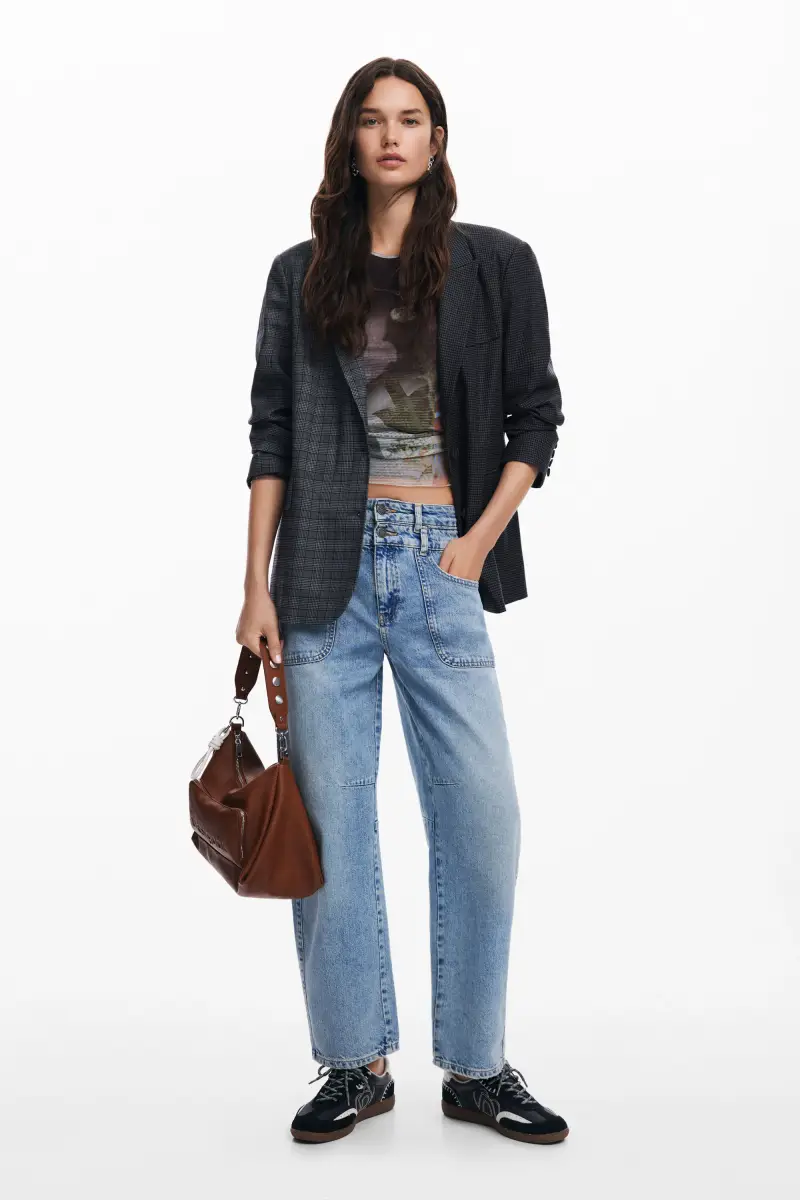 Desigual Blazer Nero 4266854 miniatura 2