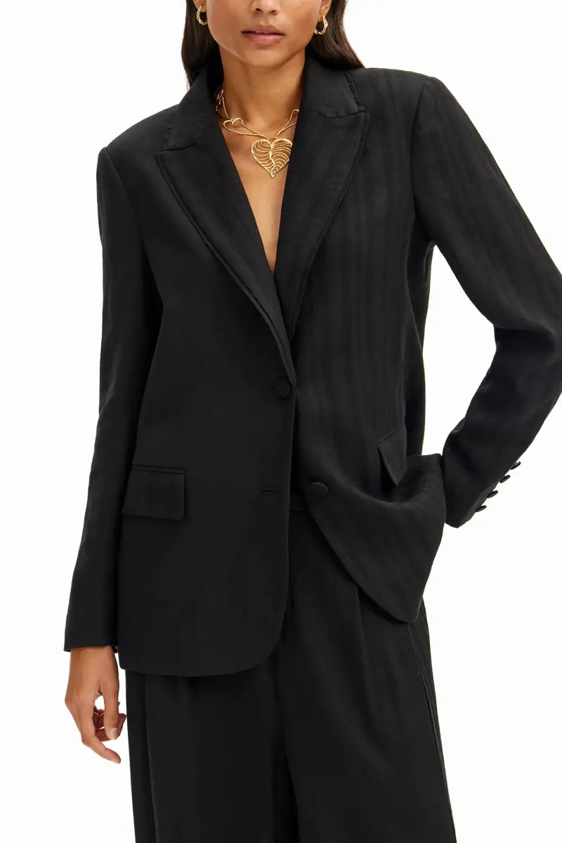 Desigual Blazer Nero 3839576 miniatura 2