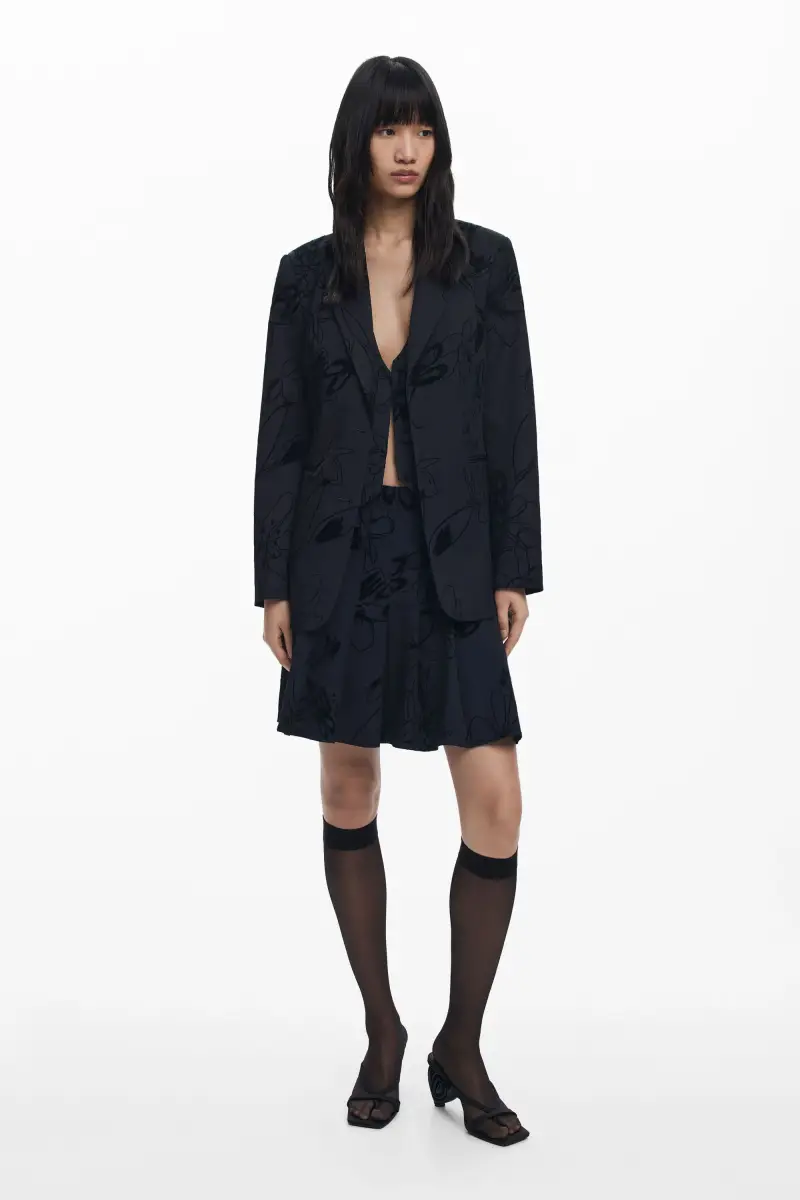 Desigual Blazer Nero 4191775 miniatura 2