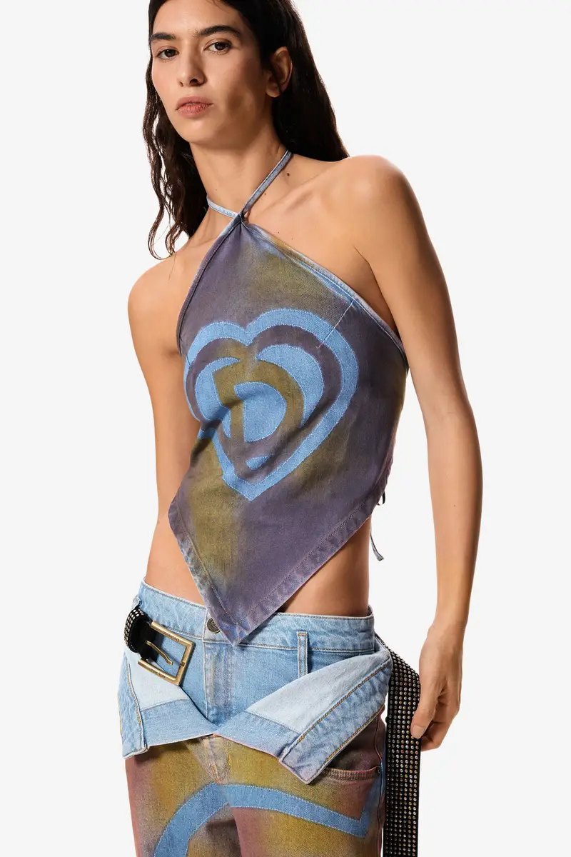 Blusa di denim Masha Popova YELLOW