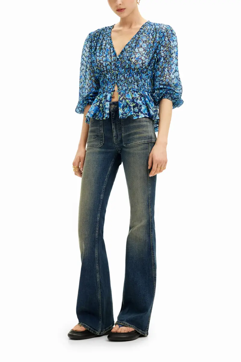 Blusa plumeti floreale BLUE miniatura 2