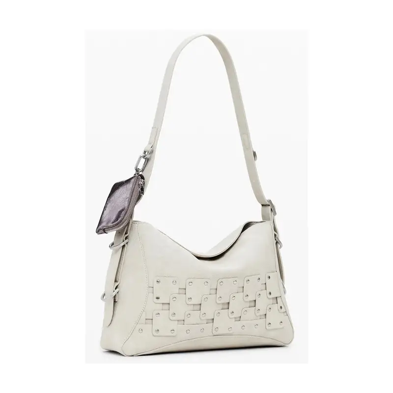 Desigual Borsa a spalla Donna Beige 4072822 miniatura 2
