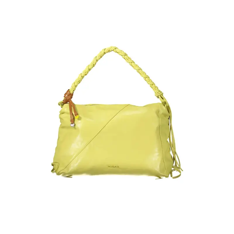 Borsa a Tracolla Donna Gialla Logo Giallo