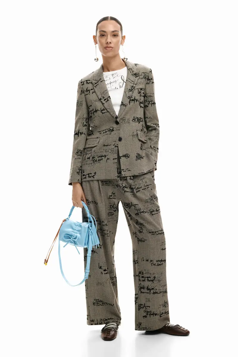 Borsa con fiocco brillante BLUE miniatura 2