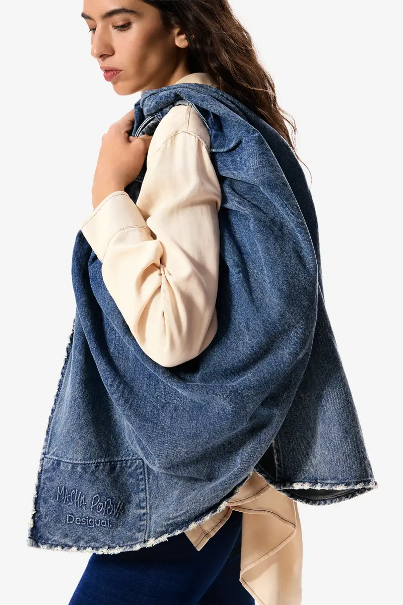 borsa denim bandana BLUE