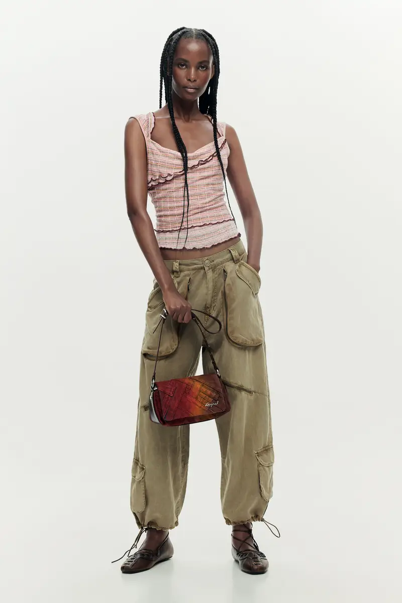 borsa denim patch MATERIAL FINISHES miniatura 2