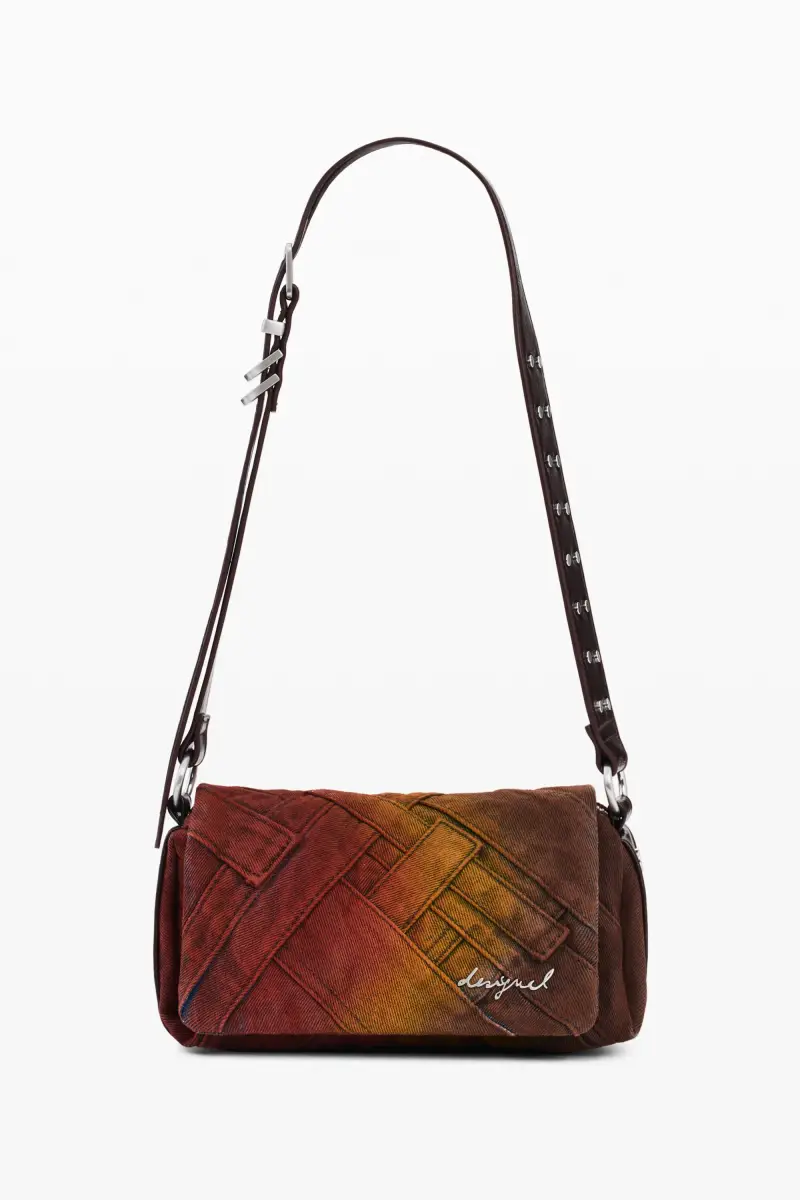 borsa denim patch MATERIAL FINISHES