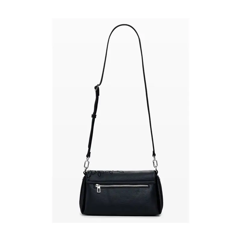 Borsa Donna a Spalla e Tracolla Nera, Sierra Naron Medium Flap Nero miniatura 3