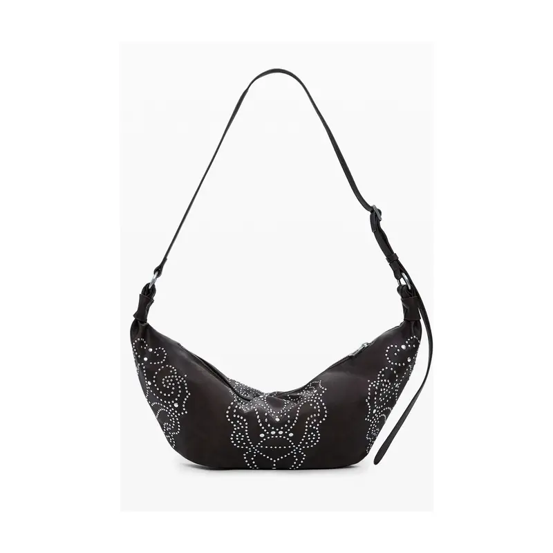 Borsa Donna a Spalla Marrone, Poker Face Munster miniatura 3