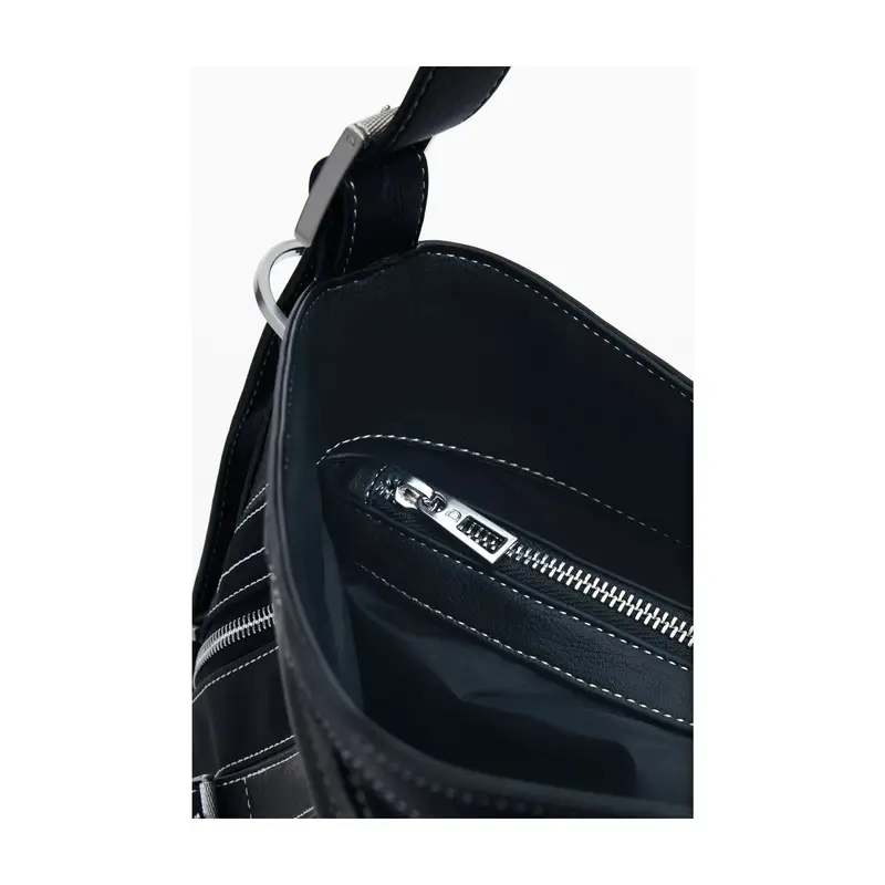 Borsa Donna a Spalla Nera Fibonacci Buxton Nero miniatura 3