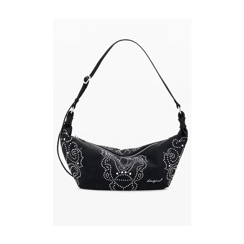 Borsa Donna a Spalla Nera, Poker Face Munster Nero