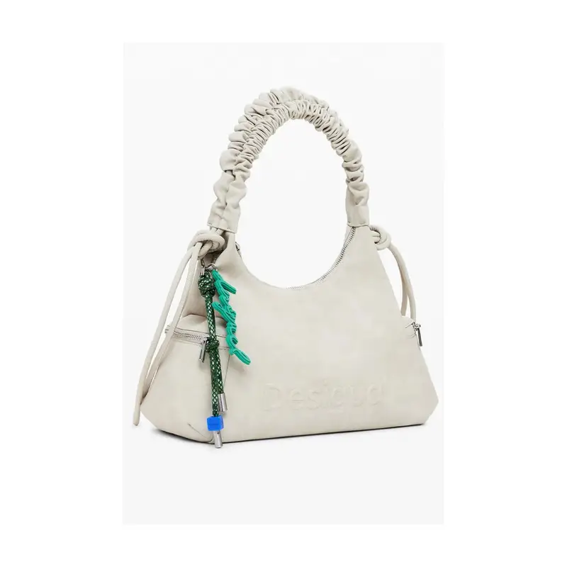 Borsa Donna Beige a Spalla Half Logo Montville miniatura 2