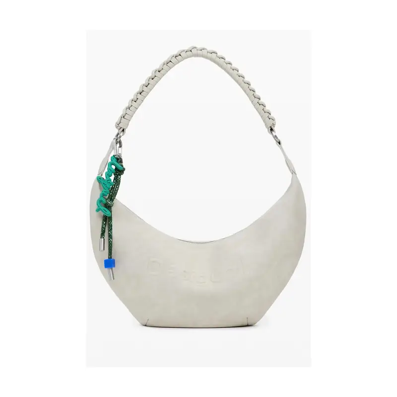 Borsa Donna Beige a Spalla Half Logo Zante