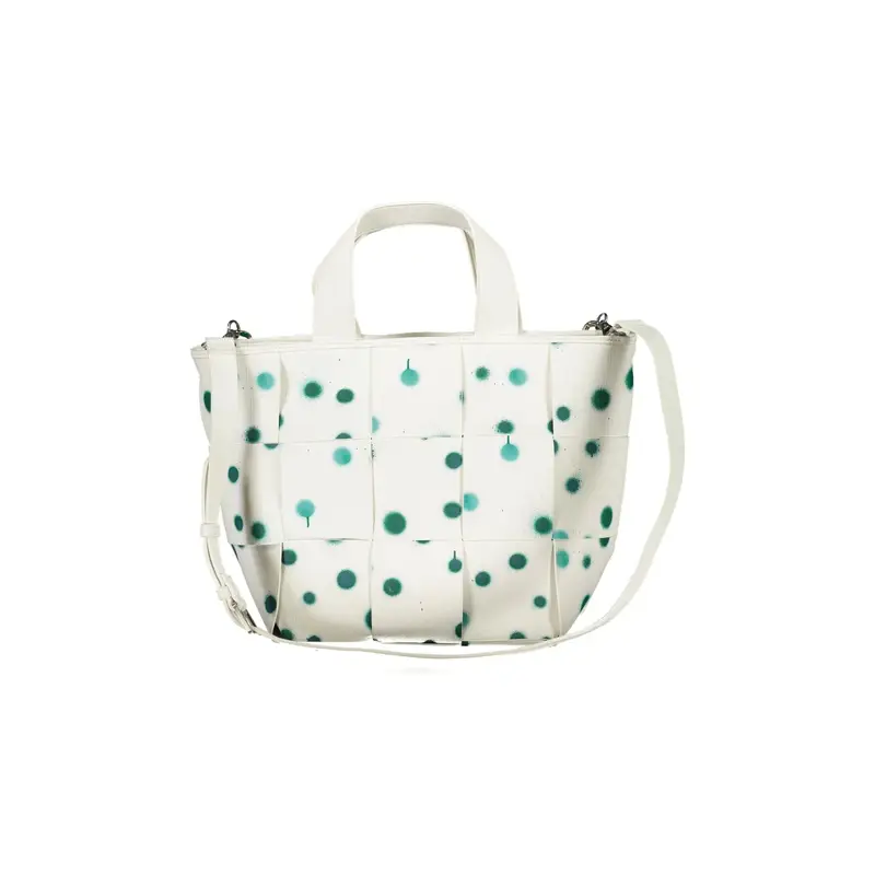 Borsa Donna Bianca a Mano e Spalla con Tracolla Catena Bianco miniatura 3