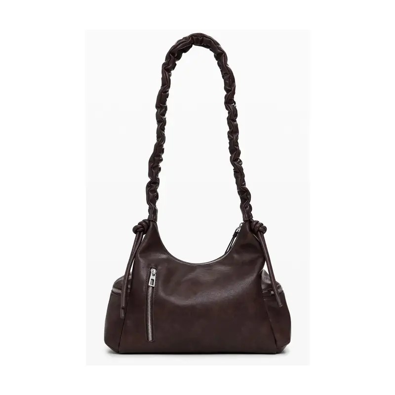 Borsa Donna Marrone a Spalla Half Logo Montville miniatura 3