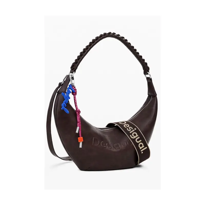 Borsa Donna Marrone a Spalla Half Logo Zante miniatura 2