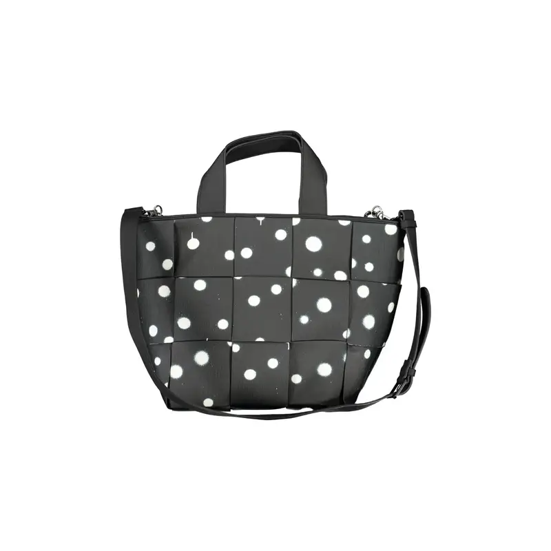 Borsa Donna Nera a Mano e Spalla con Tracolla Catena Nero miniatura 3