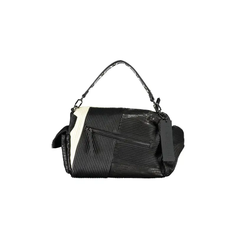 Borsa Donna Nera a Spalla con Tracolla Removibile Nero miniatura 2