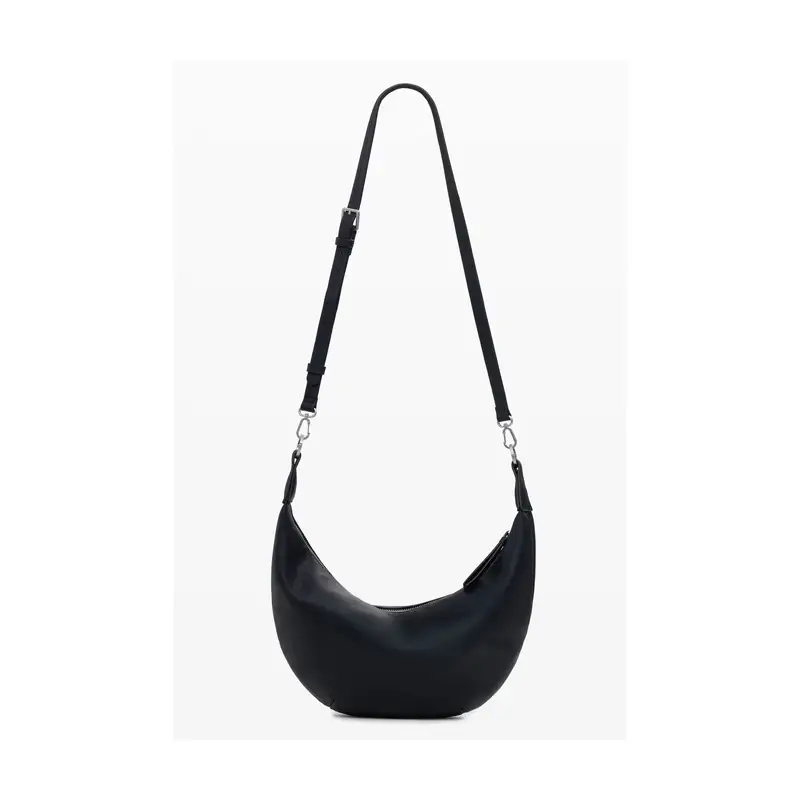 Borsa Donna Nera a Spalla Half Logo Zante Nero miniatura 3