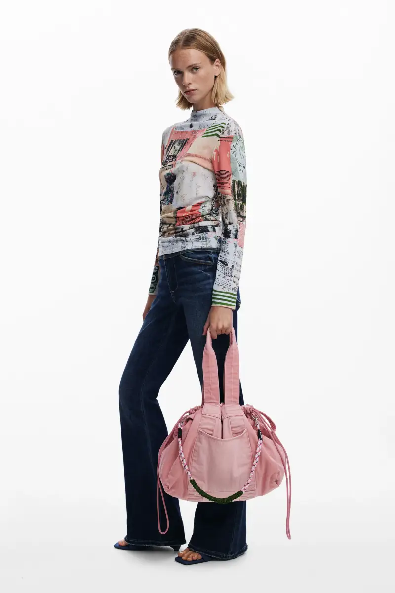 Borsa grande con tasche RED miniatura 2