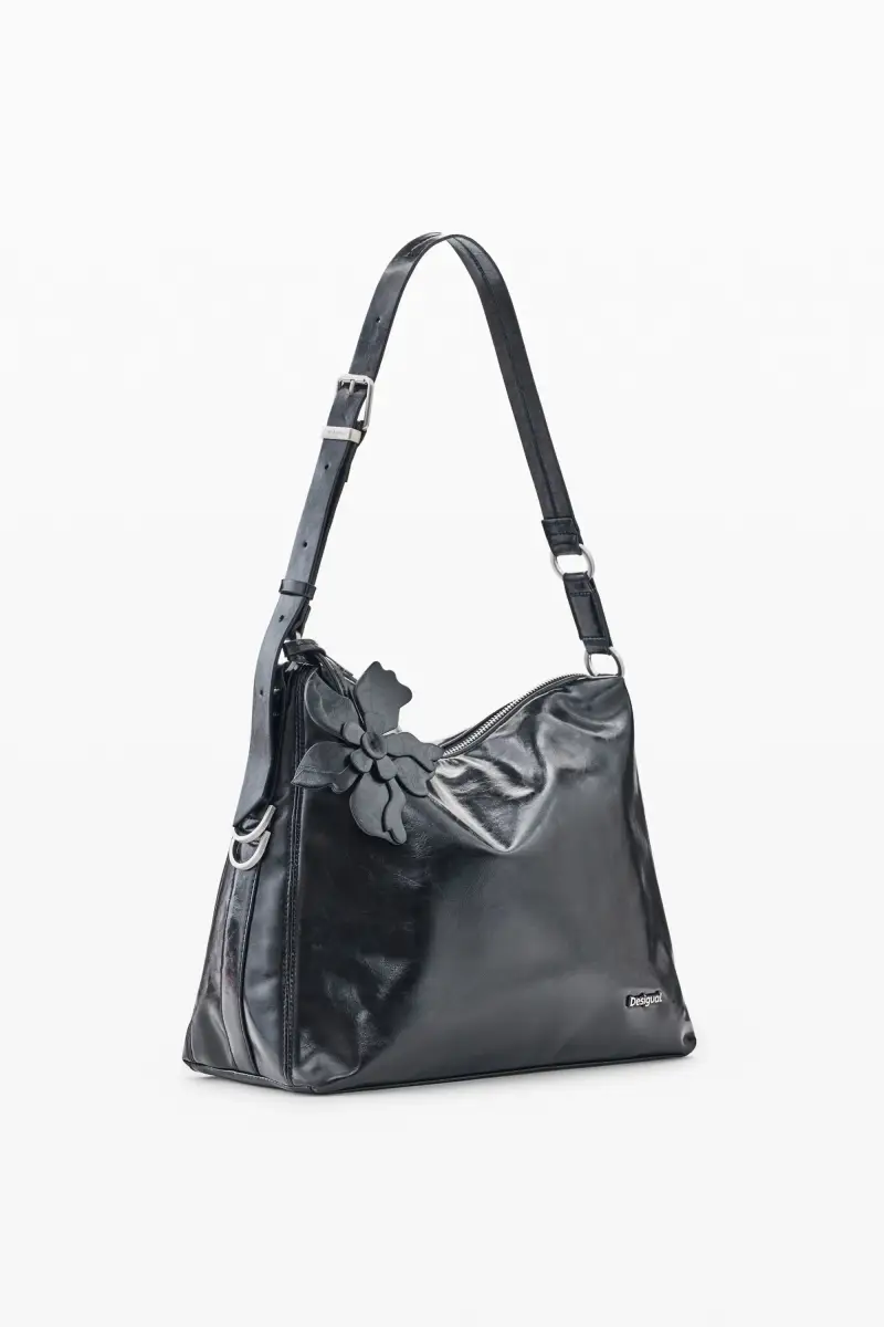 Borsa grande effetto pelle BLACK miniatura 2