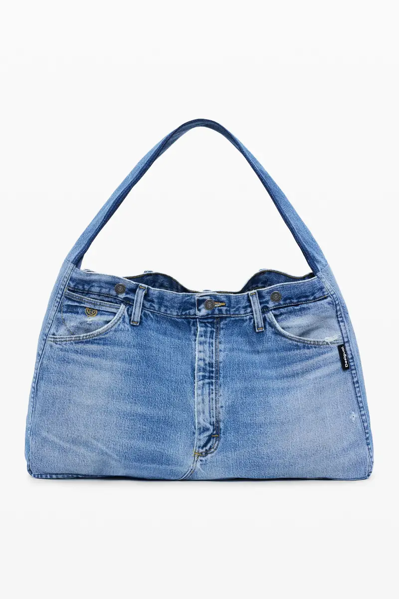 Borsa grande in denim BLUE