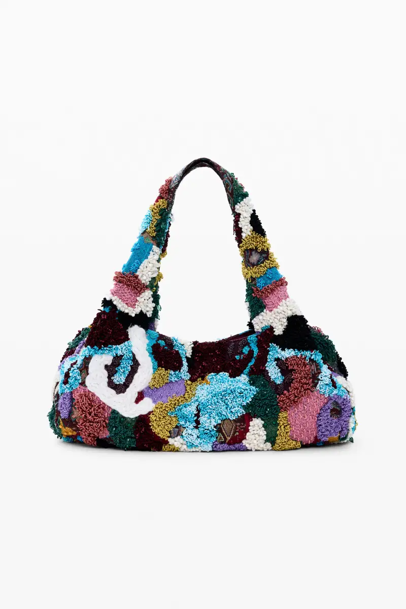 Borsa grande ricamata MATERIAL FINISHES