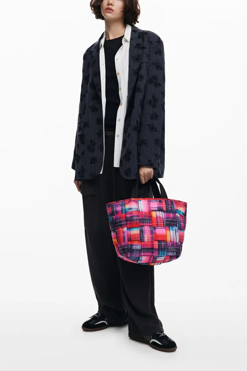 Borsa in nylon Arty con manici multiposizione MATERIAL FINISHES miniatura 2