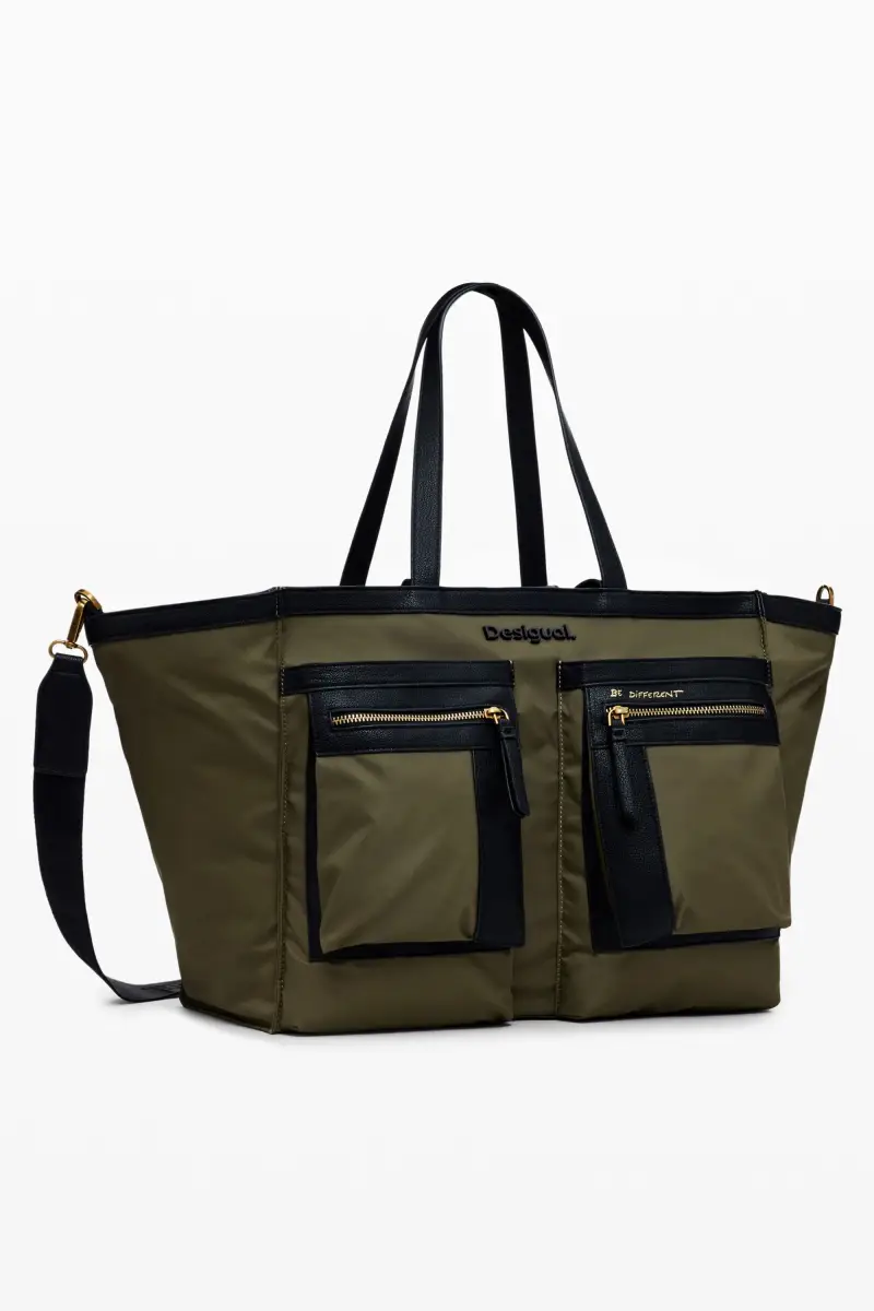 Borsa in nylon multitasche GREEN miniatura 2