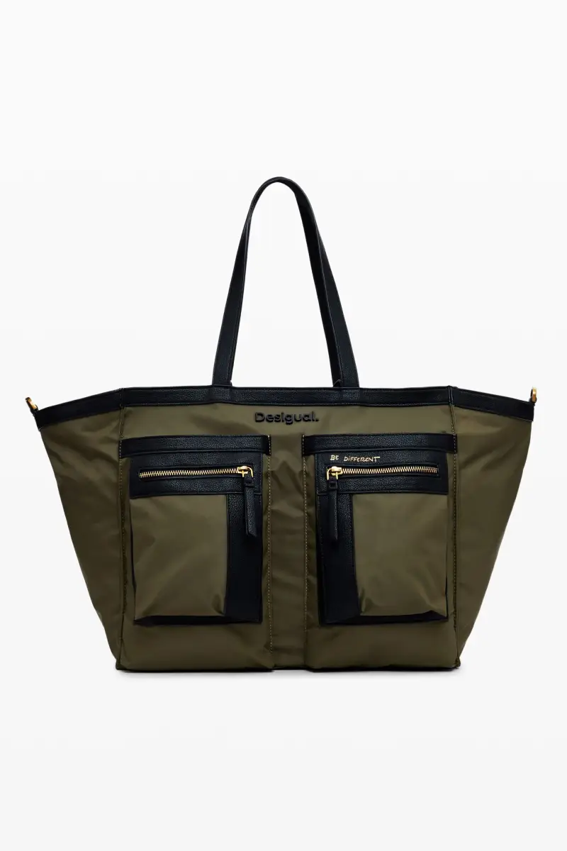 Borsa in nylon multitasche GREEN