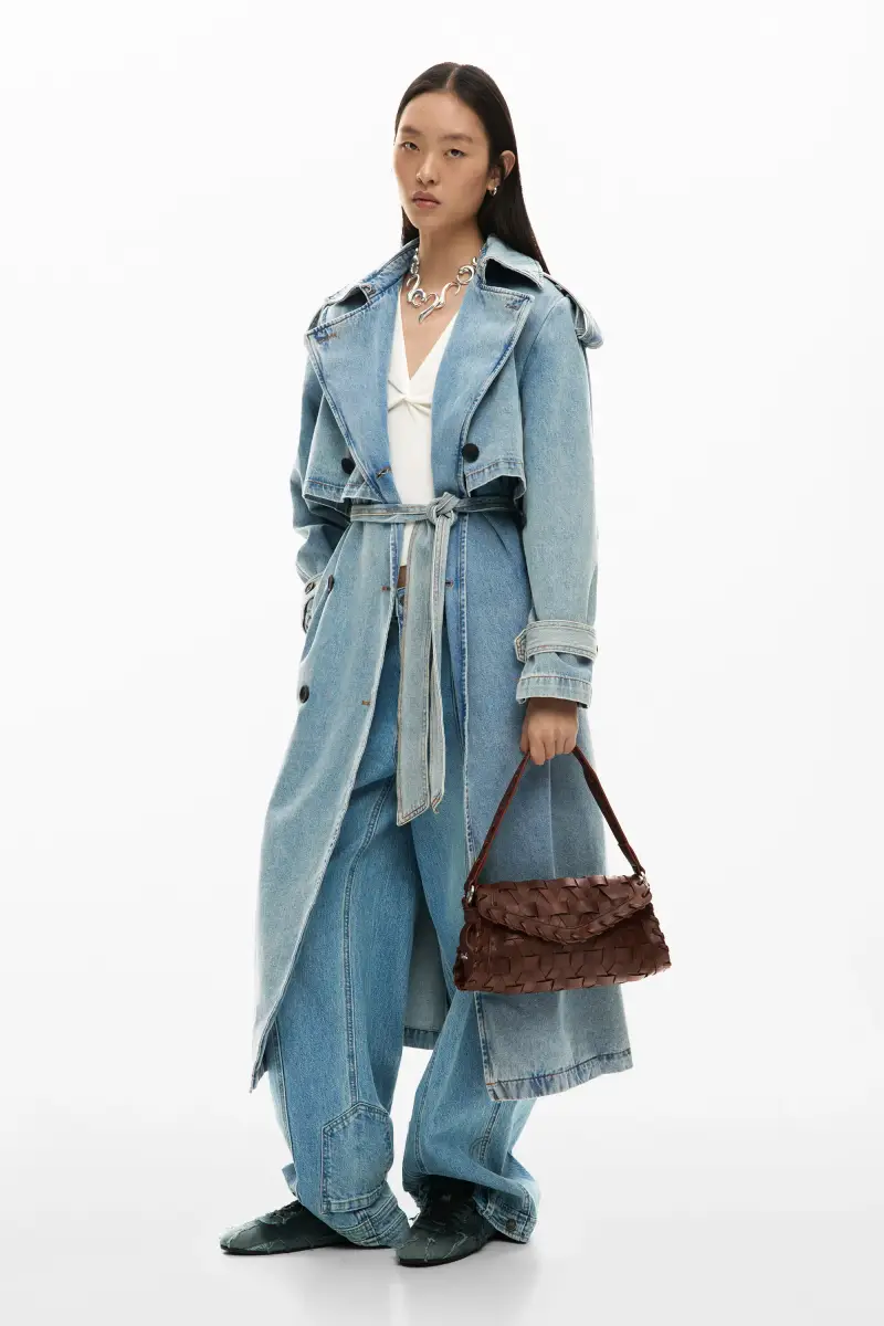 Borsa intrecciata piccola BROWN miniatura 2