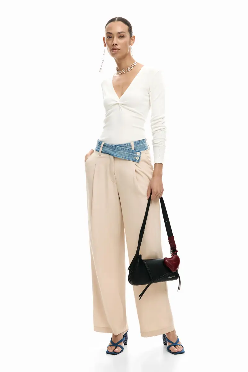 Borsa media a forma di cuore BLACK miniatura 2