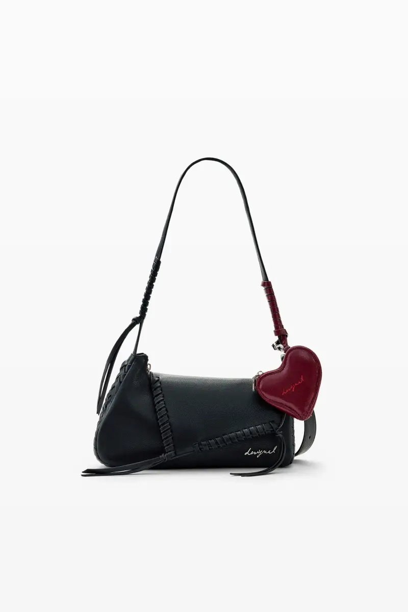 Borsa media a forma di cuore BLACK